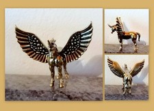 Messing Figur Pegasus Einhorn