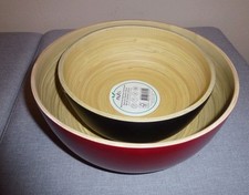 2 nuts natürliche Bambus