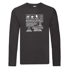 Achtung Probleme: Bankkauffrau | Kauffrau | Bank Kaufleute Long Sleeve Schwarz