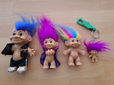 Spielfigur Konvolut 4 Russ Troll  Gitarrist Zauberer Schlüsselanhänger 90er gut