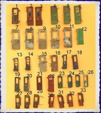 AC2325: Alte Marklin & Andere Spur1 & 0 Spur Wagen Und Gebäude Blech Türen