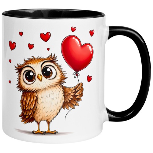 Tasse eule verliebte - –,