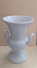 Seltmann Weiden Vase 16 cm weiß Amphore 2 Henkel Pokal Porzellan