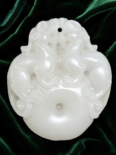 Natürliche weiße hetian jade - natürliche,