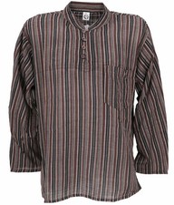 Guru-Shop Langarmhemd Herren