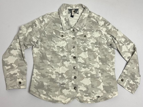 Tredy camouflage jeans jacke - camouflage,