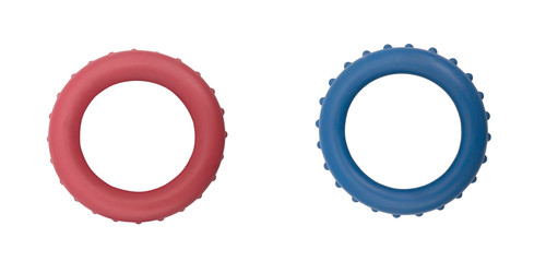 Manometerschutzkappe blau rot - manometerschutzkappe, blau/rot