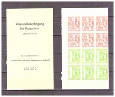 Berlin Versandberechtigung für Postpakete postfrisch