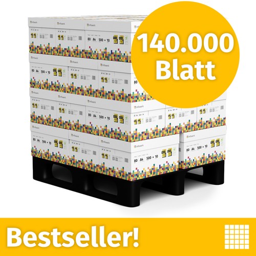 Druckerpapier 140000 blatt - a4,