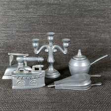 5 x kleine Vintage Miniaturen aus Zinn, Sammler, Miniatur, gebraucht