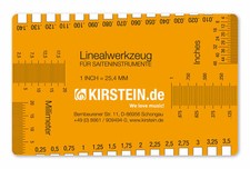 Lineal Werkzeug Gitarre Bass
