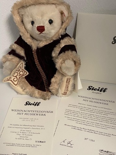Steiff weihnachtsbär mit - weihnachtsbär,