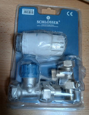 Schlösser Anschlussgarnitur Thermostat-Set 1/2" Heizkörper Heizung Gerade