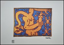 KEITH HARING * Untitled * 70 x 50 cm * signed lithograph * limited # 64/150