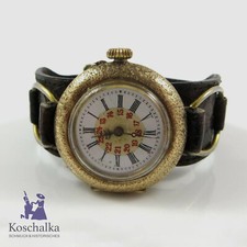 Antike 585er Gold Damen Armbanduhr/ Taschenuhr, um 1890 (E2741)