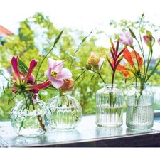 12 x kleine Vasen Glas Vintage