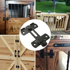 1Set Schwarz Edelstahl Riegel