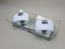 Deckenlampe WOFI Deckenbalken 2flammig Klarglas weiß Lampe Leuchte Deckenleuchte