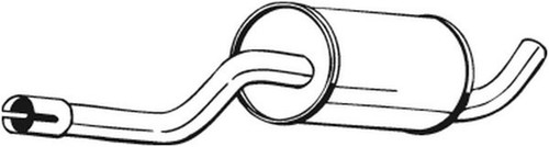 Bosal mittelschalldämpfer - bosal,