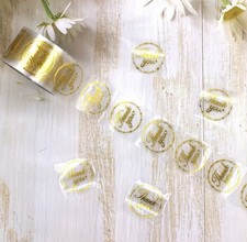 500 Stück Danke Aufkleber