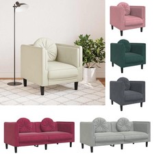 Sofa Samt mit Kissen