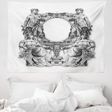 viktorianisch Mikrofaser Breiter Wandteppich Barock-Krone