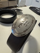 PRADA Gürtel In Braun Made In Italy 100% Original Aus Italien