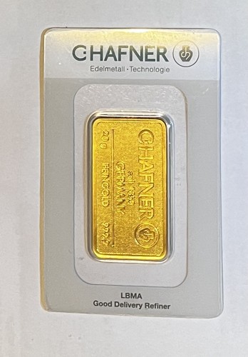 Hafner goldbarren 999 9 - c.hafner, 999,9