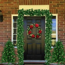 2.7m 5m 10m 20m Weihnachtsgirlande Tannengirlande mit LED Außen Weihnachten Deko