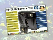 HP PhotoSmart C200 Digitalkamera für Sammler oder Kinder, Top Zustand, wie neu