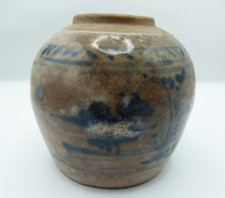 INGWERTOPF Vorratstopf China antik 17.-18. Jahrh.  handbemalt signiert