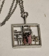 Modernist Halskette 835 Echt