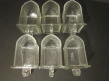 6 x alte Glasschütten /