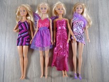 Kleine Sammlung 4 Barbie-Puppen Kopfmarkung Mattel 2013 Mode wie abgebil (18489)