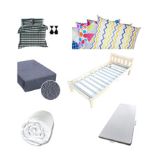 Holzbett set bett 90x200 - set,