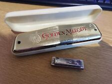 Mundharmonica M. Hohner Golden Melody "C"  2416   + 5cm Charmine Mundharmonika