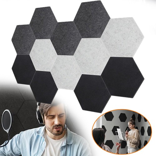 12stk hexagon akustikpaneele - hexagon,
