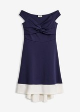 Carmen-Kleid mit Knotendetail