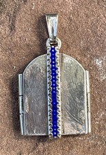 Antikes Triptychon Reisealtar Amulett Silber emailliert (AT 683)