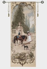 Gobelin Tapestry Bild Wandteppich Wandbehang Teppich Jacquard 71x142cm Barock