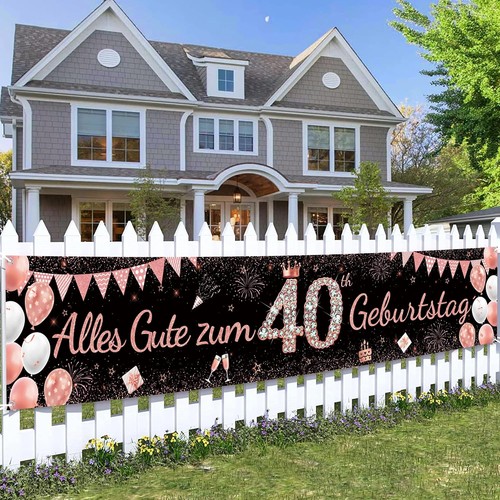 Deko geburtstag banner - 40.,