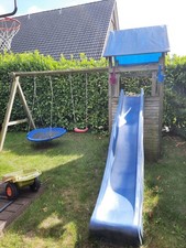 garten spielhaus mit rutsche zum Selbstabbauen