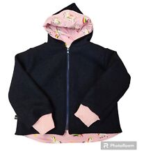 Jacke Zipfeljacke Wendejacke Kapuzenjacke Baby Kinder Wollwalk Einhorn