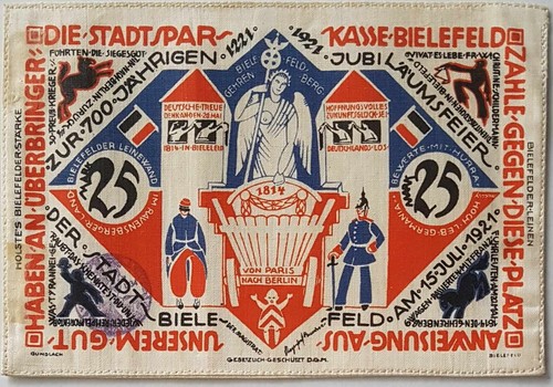 Notgeldschein der stadt - notgeldschein,
