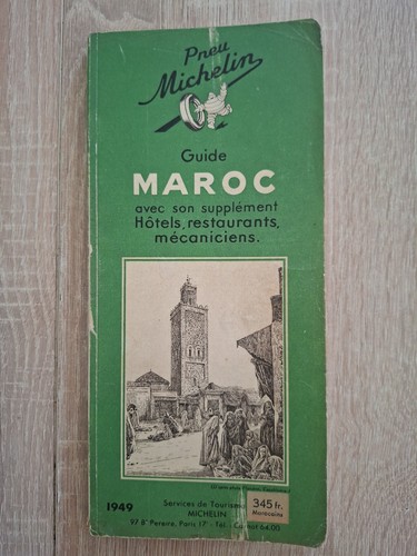 Guide michelin marokko 1949 - guide,