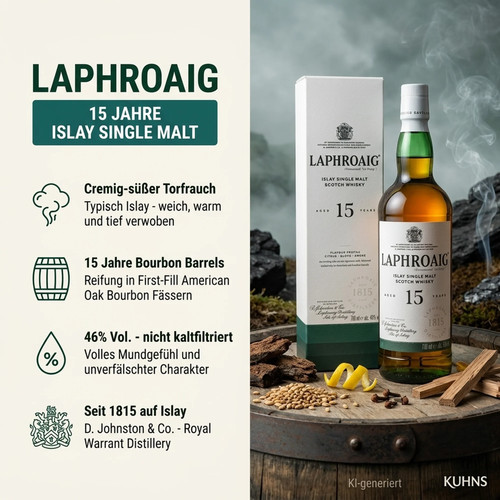 Laphroaig jahre alc - laphroaig, 15