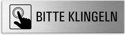 Türschild bitte klingeln - türschild,