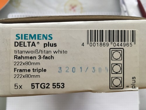 Siemens delta plus rahmen - siemens,
