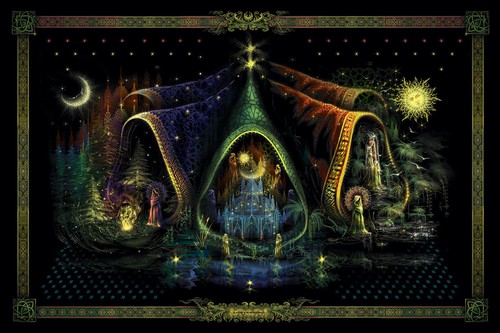 Backdrop psychedelisch - backdrop,
