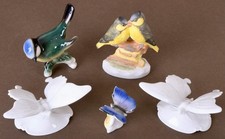 5 Porzellanfiguren Rosenthal  + Hutschenreuther + Thüringen Schmetterlinge Vögel